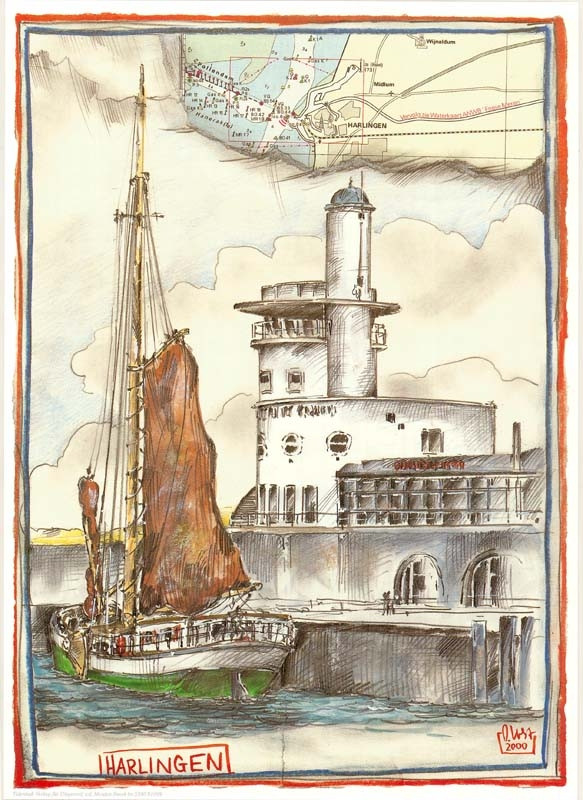 Harlingen, Países Bajos de Ole West