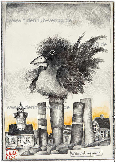 Gallina del asentamiento costero de Ole West