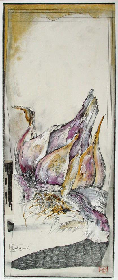Dibujo de ajo de Ole West