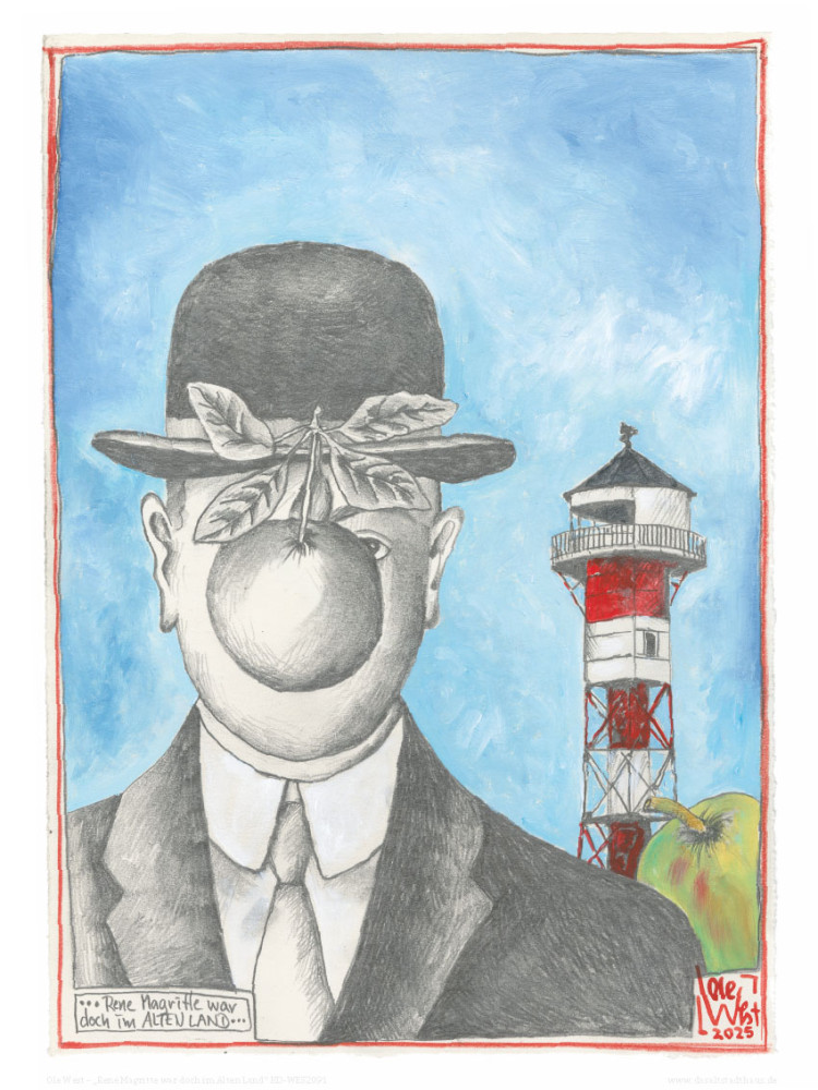 René Magritte estaba después de todo en el Altes Land de Ole West