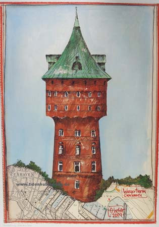 Torre de agua de Cuxhaven de Ole West