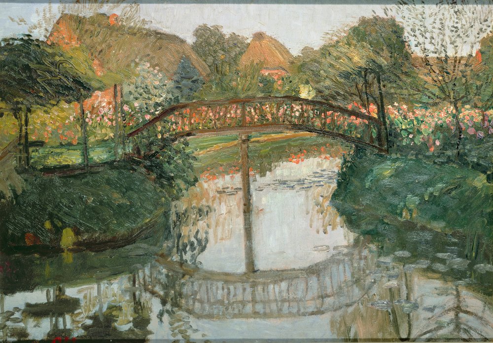 Jardines de granja, 1908 de Otto Modersohn