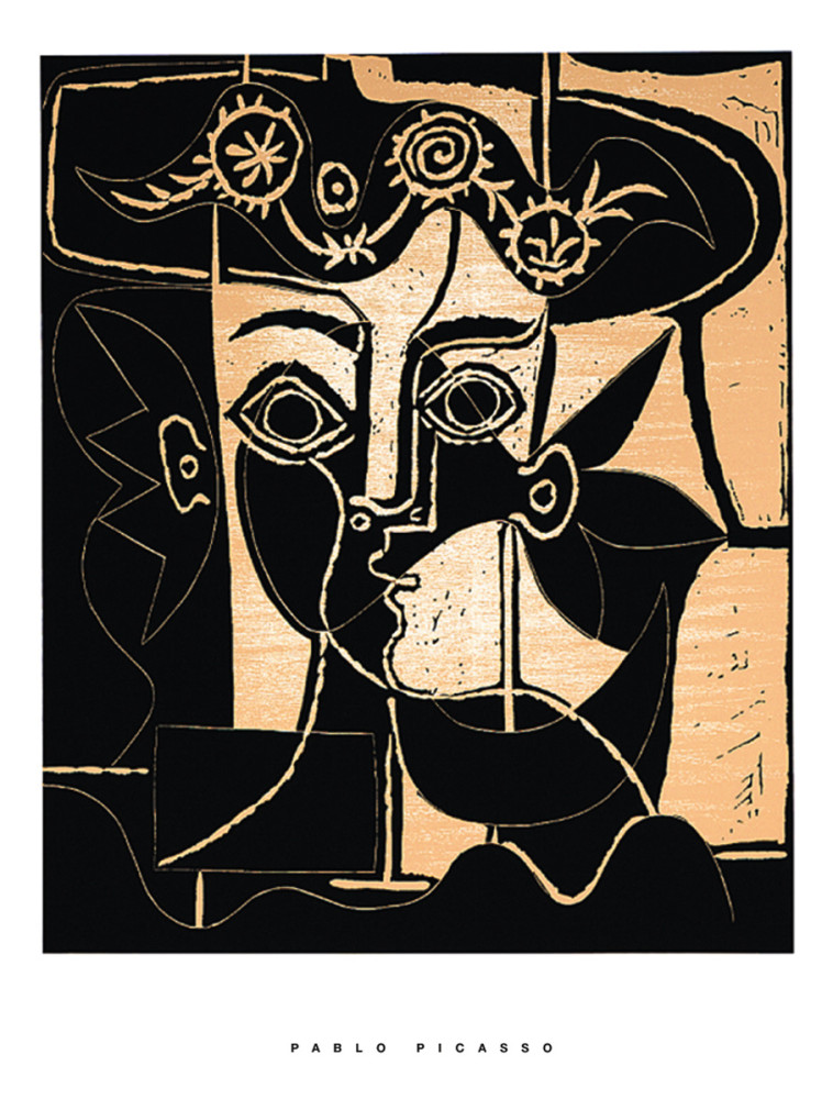 Mujer con sombrero adornado, 1962 de Pablo Picasso