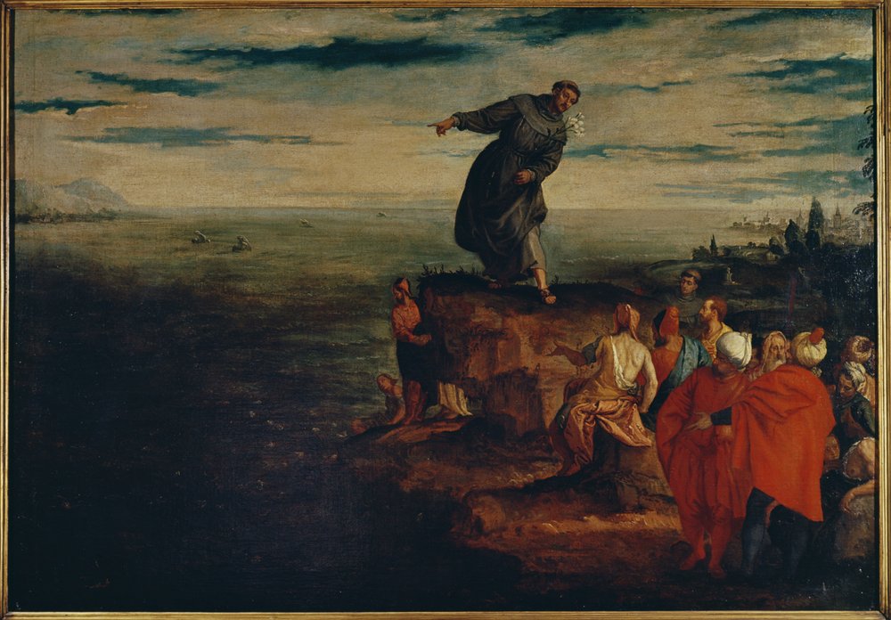 San Antonio predicando a los peces, c.1580 de Paolo Veronese