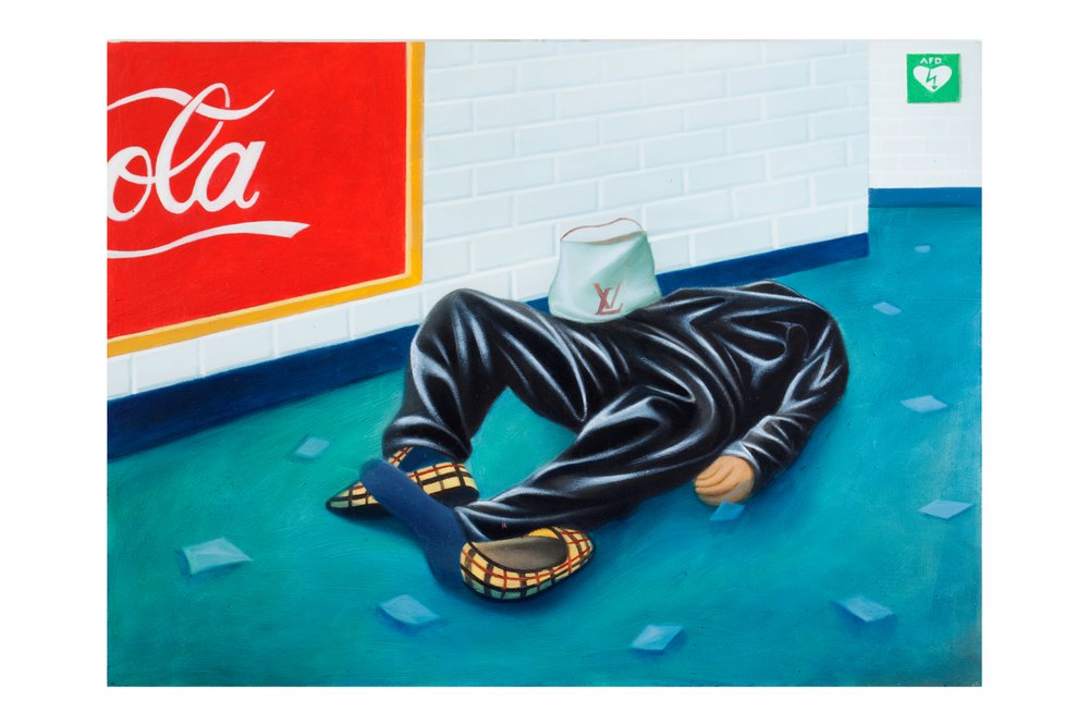 Mythologica n°5: Zeus, 2025 (óleo sobre panel de madera) de Paolo Perfranceschi