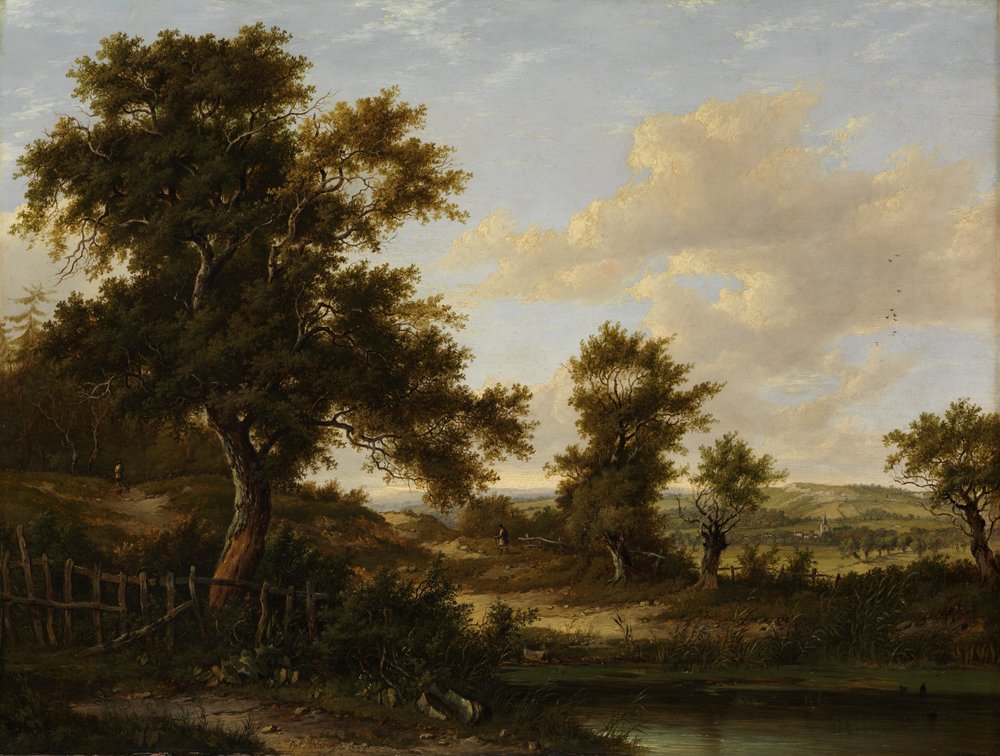 Cerca de Penshurst, Kent, 1828 de Patrick Nasmyth