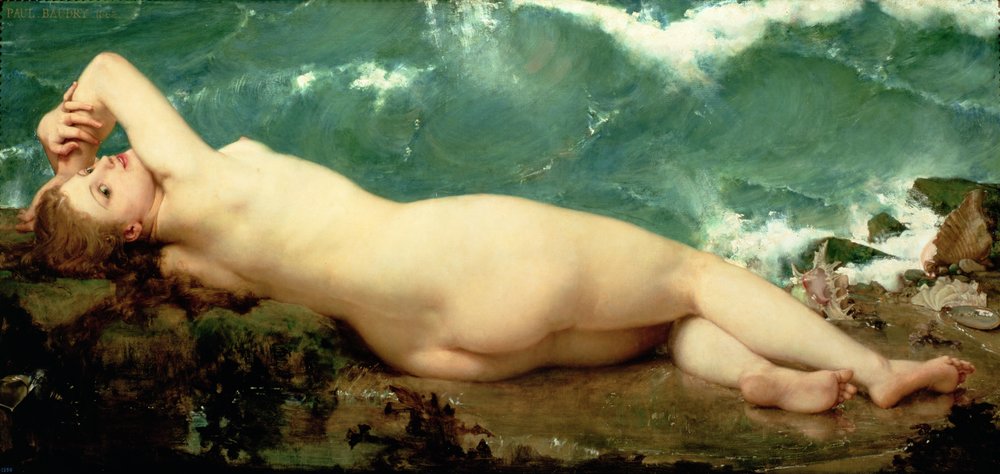 La perla y la ola, 1862 de Paul Baudry