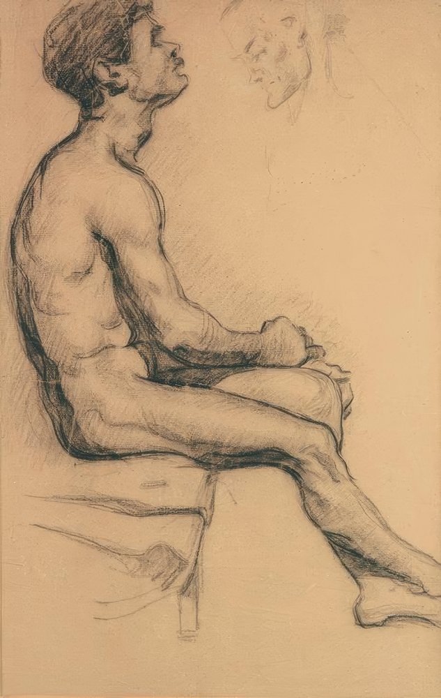 Estudio de desnudo de un hombre negro de Paul Cézanne