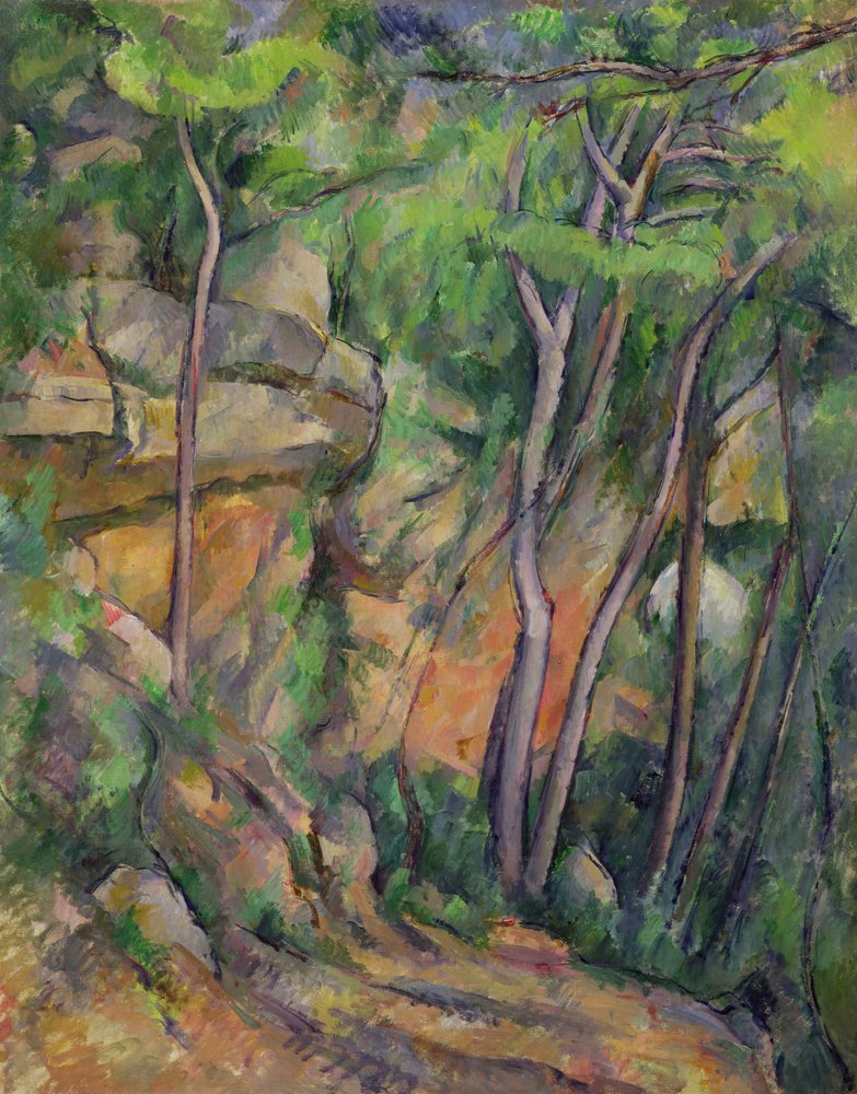 En el parque del Chateau Noir, c.1896-99 de Paul Cézanne
