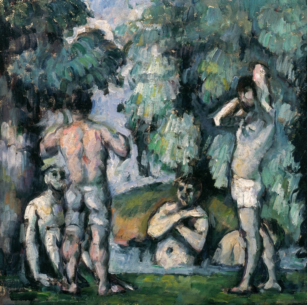 Las Cinco Bañistas, c.1875-77 de Paul Cézanne