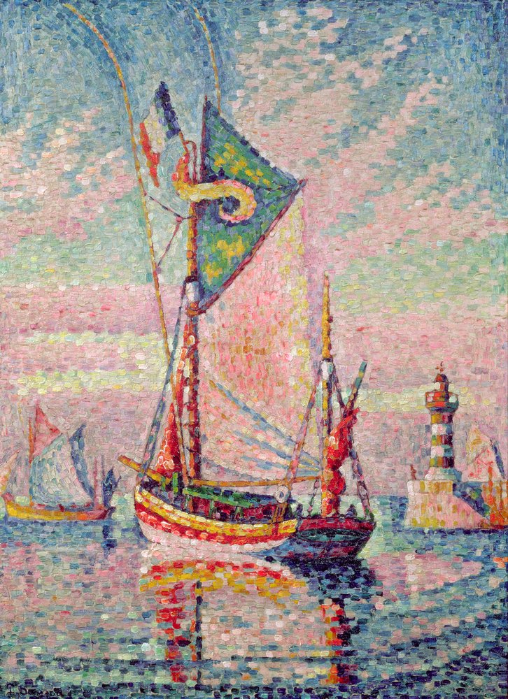 El puerto en Concarneau de Paul Signac
