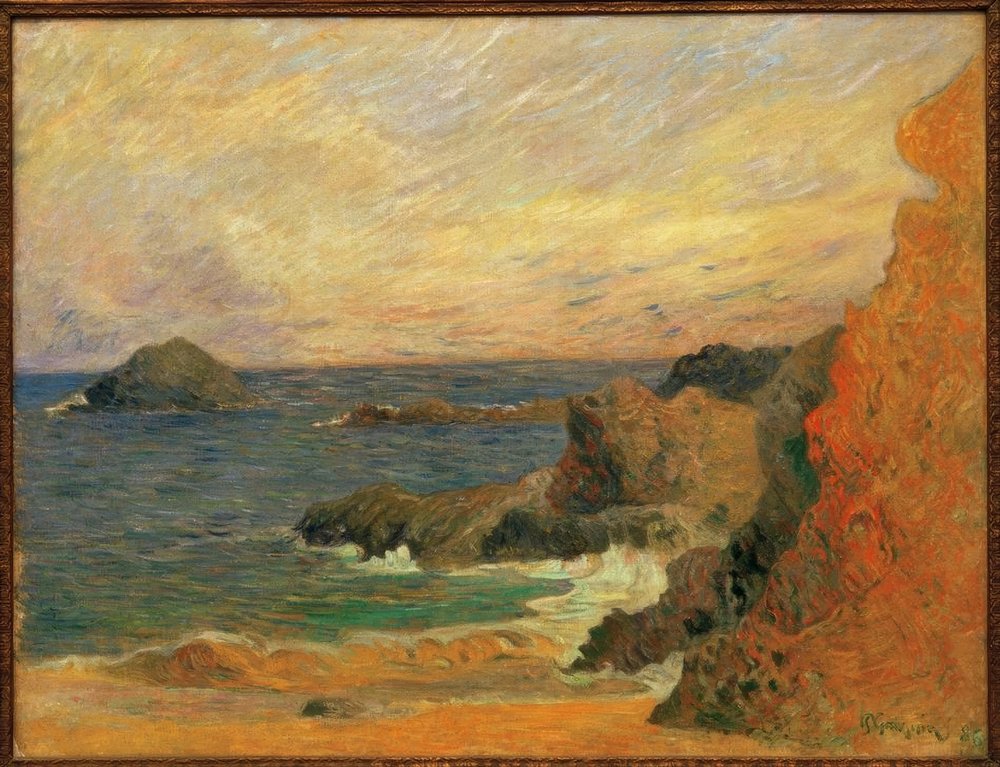 rocas-al-borde-del-mar-paul-gauguin-impresi-n-de-arte