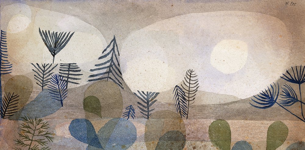 Paisaje oceánico de Paul Klee