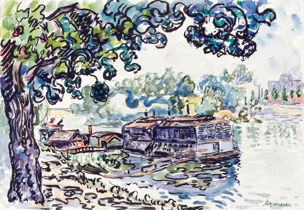 Asnières, c.1900-05 de Paul Signac