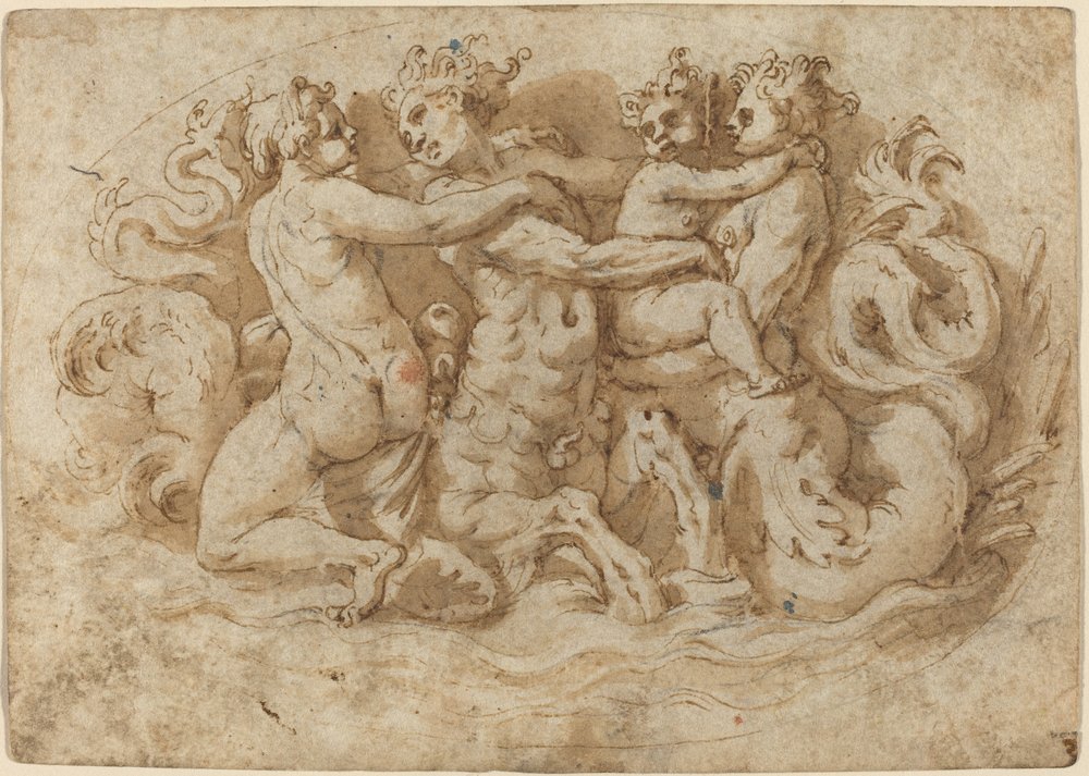 Tritones y ninfas de Pellegrino Tibaldi