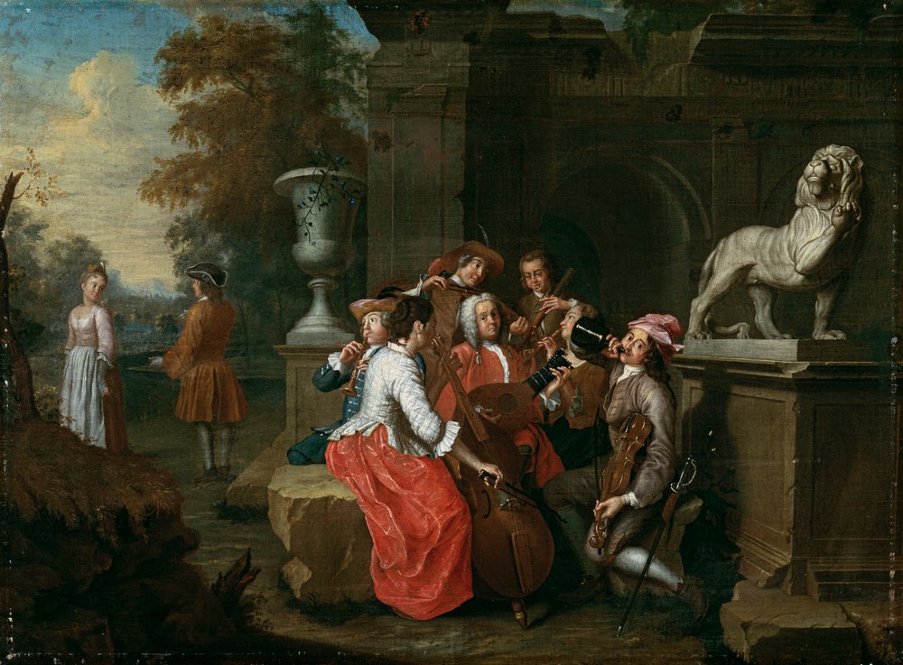concierto en el jardin de Peter Jacob Horemans