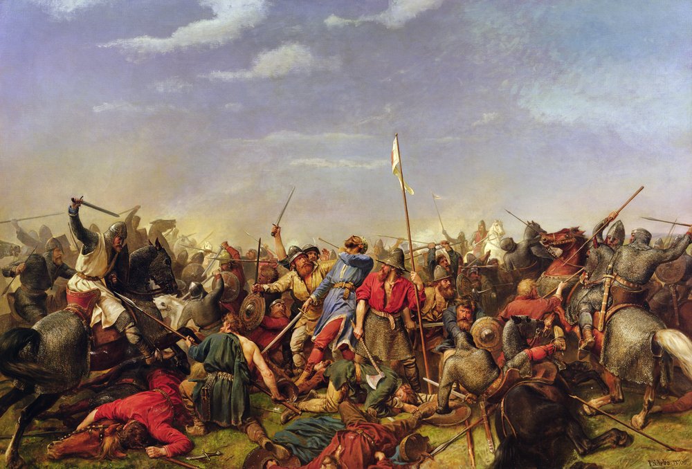 Batalla de Stamford Bridge de Peter Nicolai Arbo