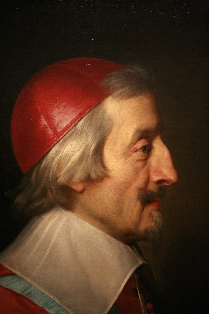 El cardenal de Richelieu (detalle) de Philippe de Champaigne