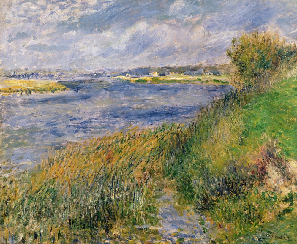 Las Orillas del Sena, Champrosay, 1876 de Pierre-Auguste Renoir