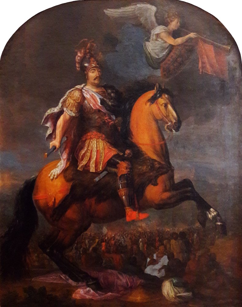 Retrato ecuestre del Rey Juan III Sobieski de Polonia de Pierre-Denis Martin
