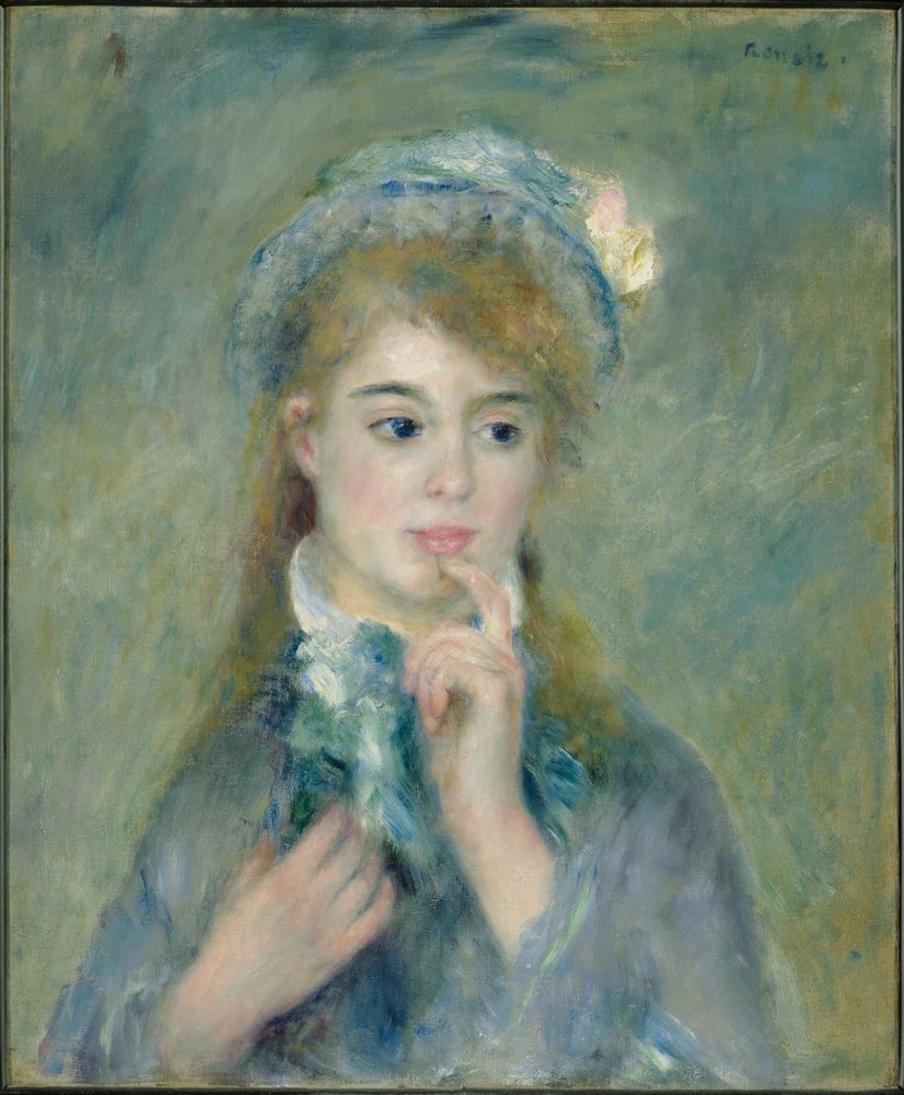 Retrato de una joven (La ingenua) de Pierre-Auguste Renoir