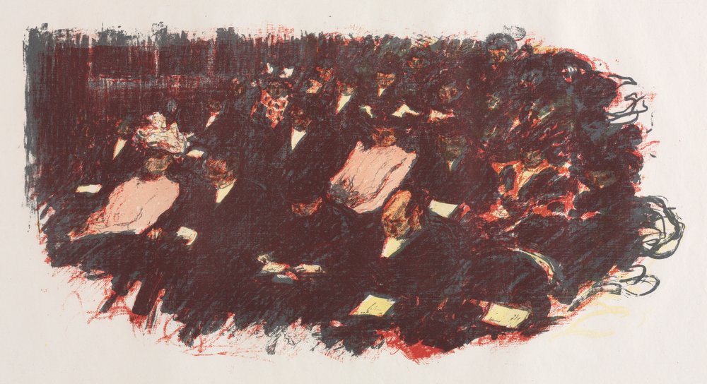 En el teatro | Pierre Bonnard | Impresión de arte