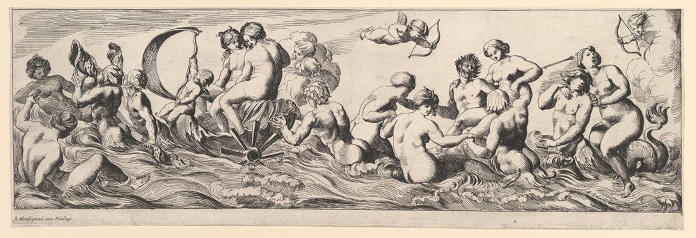 Bacanal, siglo XVII de Pierre Brebiette