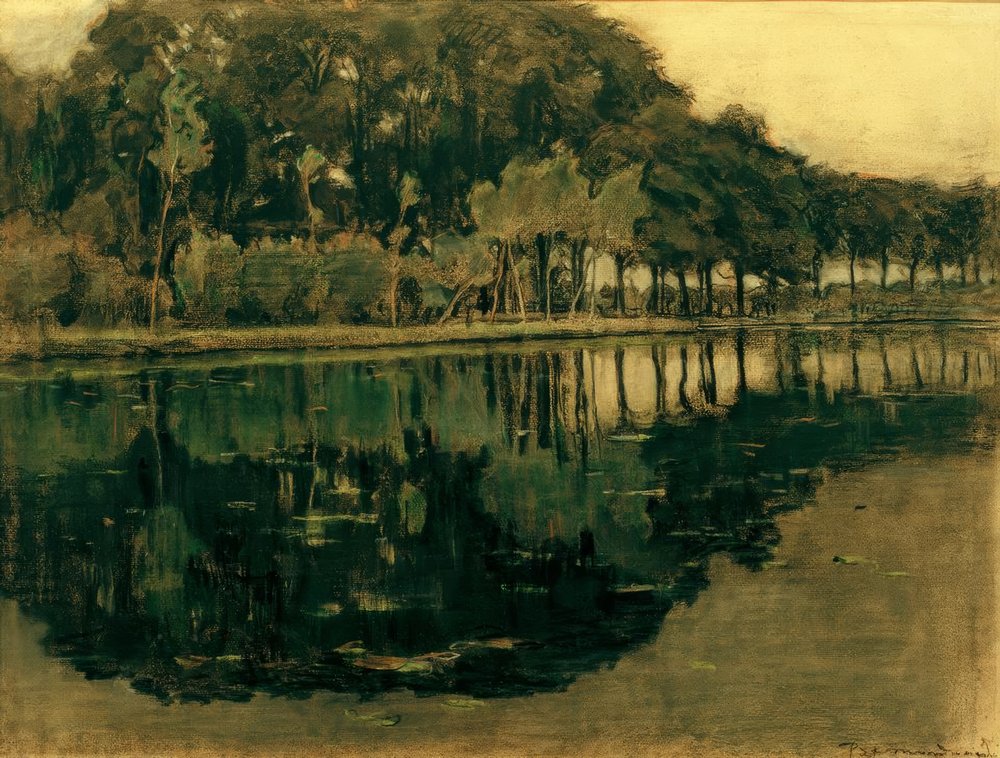 Granja Geinrust con horizonte alto de Piet Mondrian