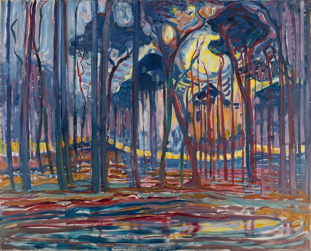 Bosques cerca de Oele de Piet Mondrian