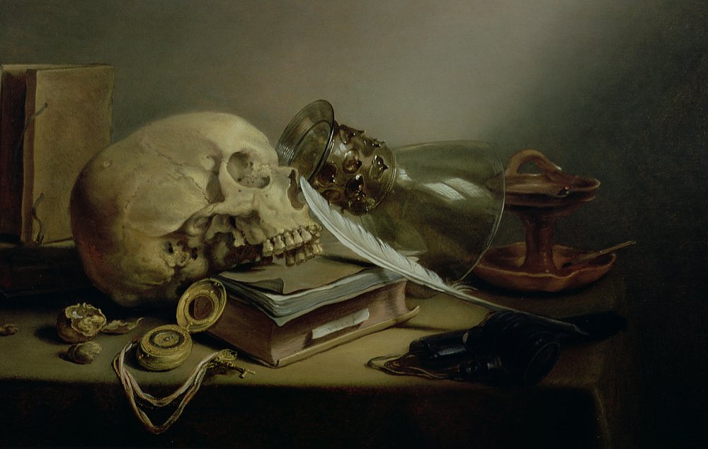 Un bodegón de vanitas de Pieter Claesz