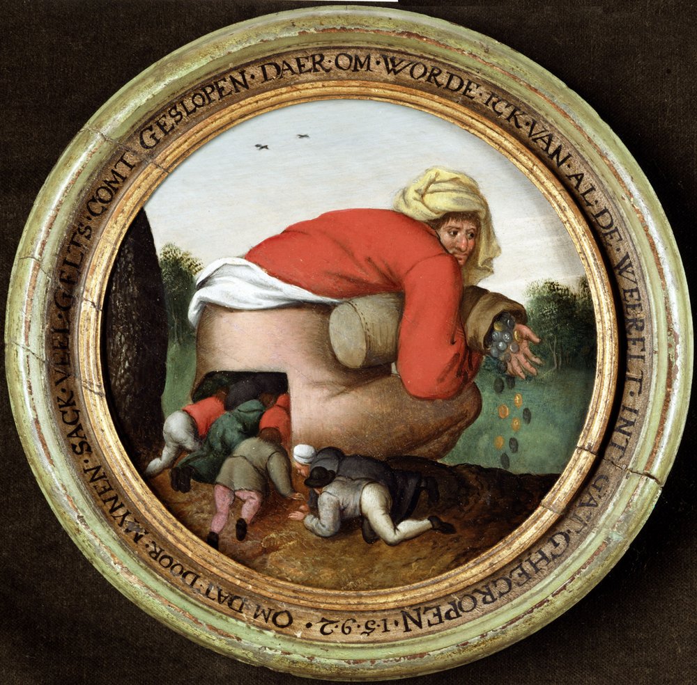 Los aduladores de Pieter Brueghel the Younger