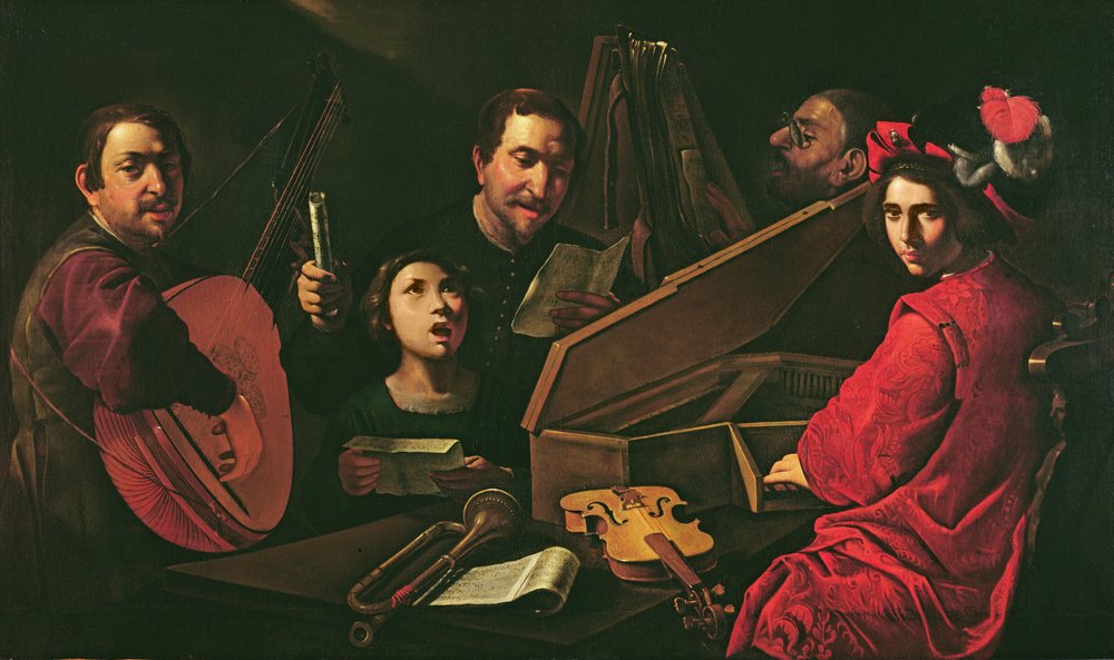 Concierto con músicos y cantantes, c.1625 de Pietro Paolini
