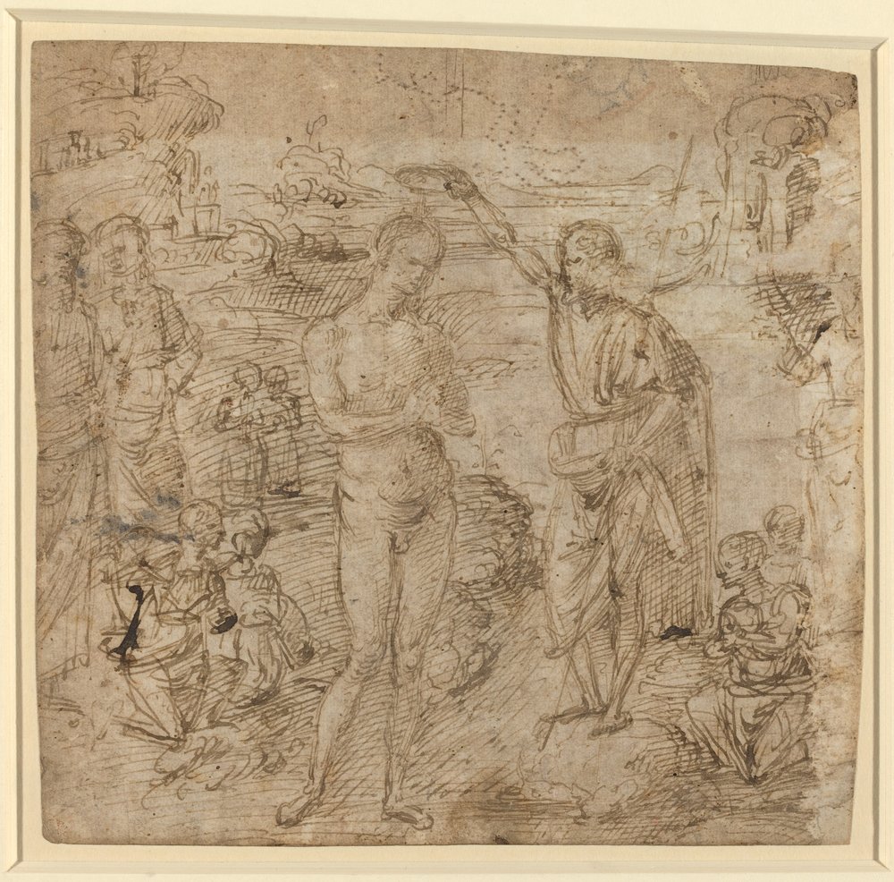 El bautismo de Cristo de Pietro Perugino