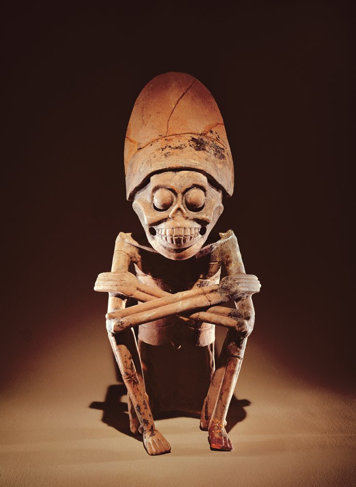 Mictlantecuhtli (señor de Mictlan), estilo Remojadas, de Los Cerros, Tierra Blanca, Vera Cruz de Pre-Columbian