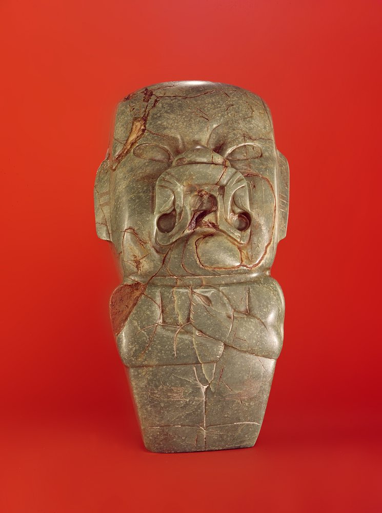 El hacha de Kunz, olmeca, posiblemente de Oaxaca, México de Pre-Columbian