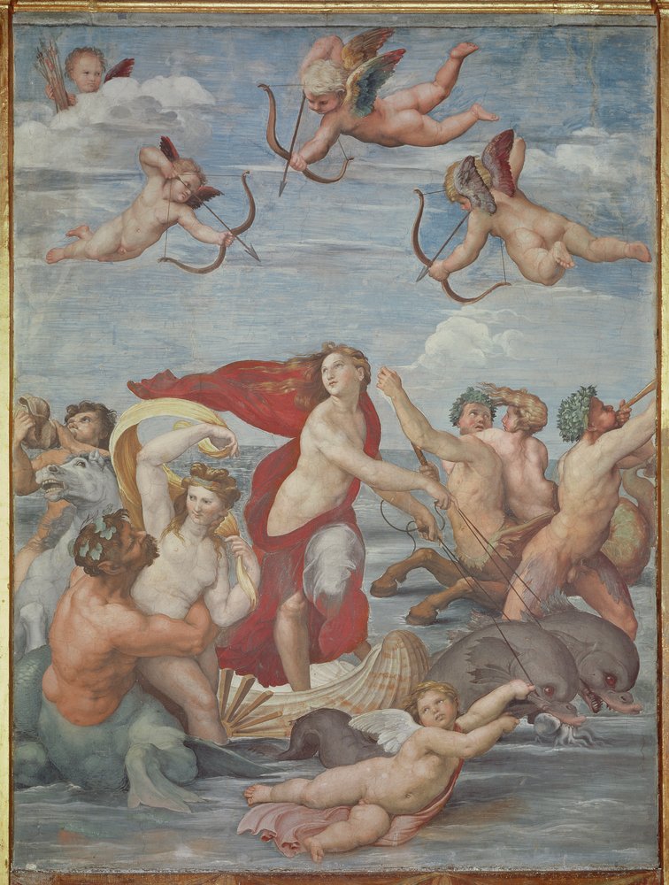 El Triunfo de Galatea, 1512-14 de Raffaello Sanzio Raphael