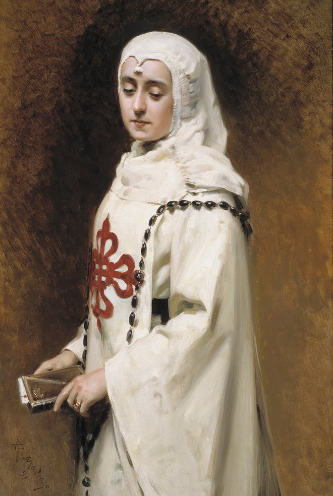 Retrato de María Guerrero en Doña Inés de Raimundo de Madrazo y Garreta