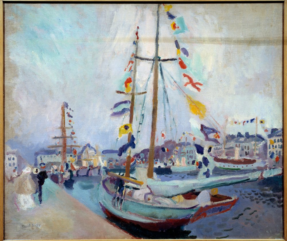 El yate abanderado en Le Havre de Raoul Dufy