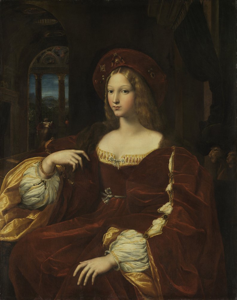 Retrato de Juana de Aragón de Raffaello Sanzio Raphael