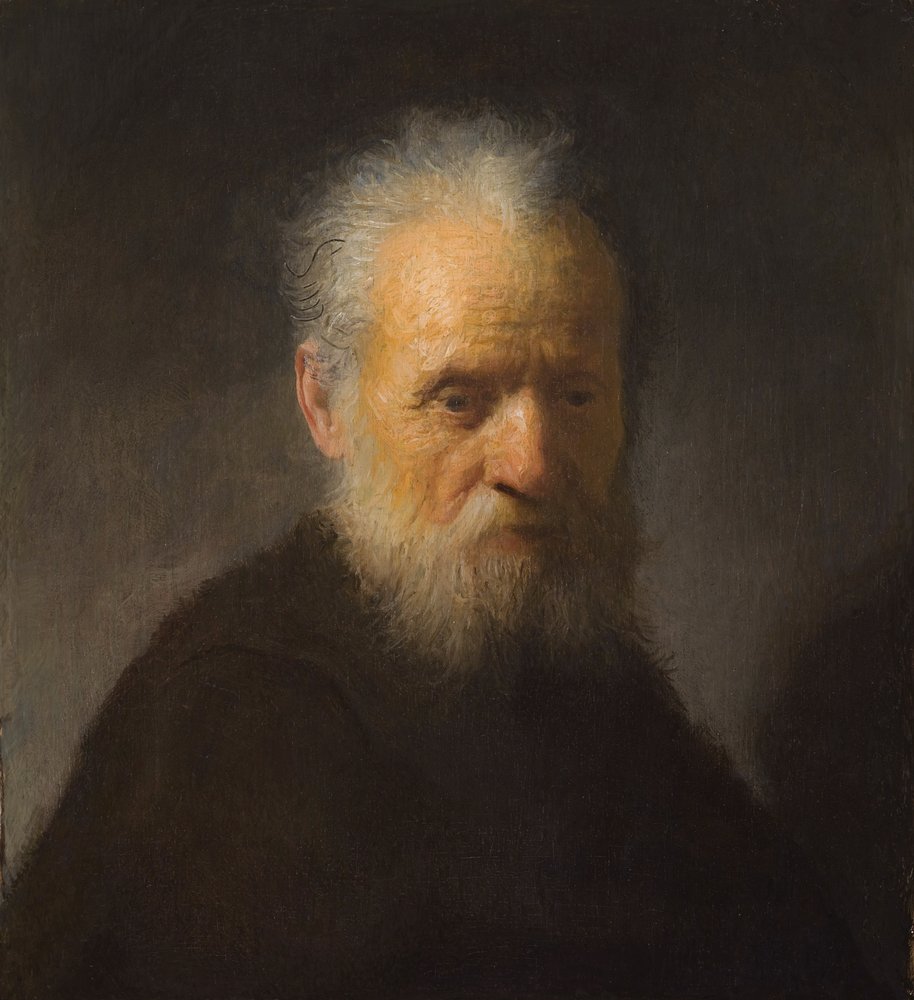 Anciano con barba de Rembrandt van Rijn