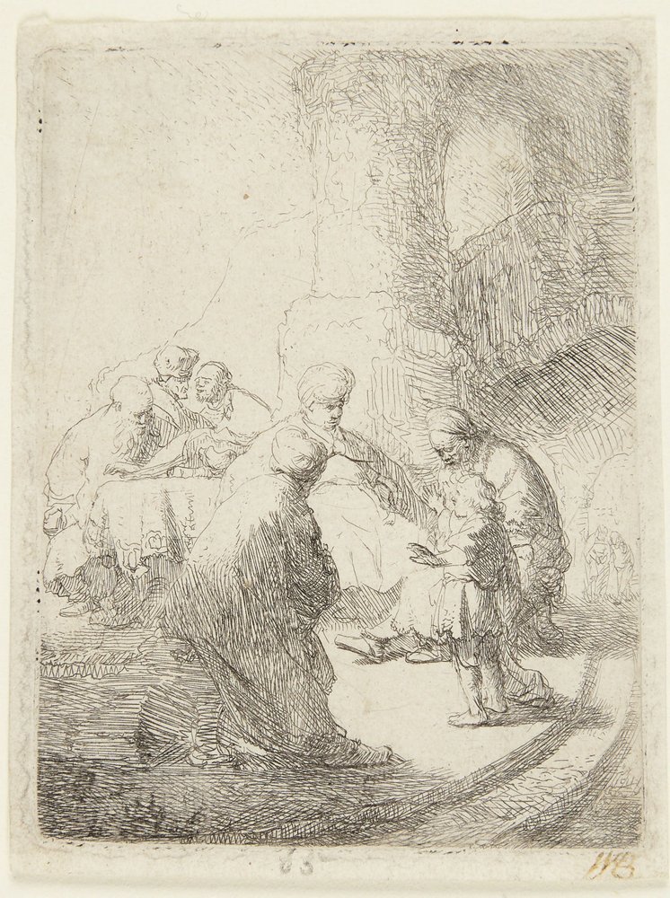Cristo discutiendo con los doctores de Rembrandt van Rijn