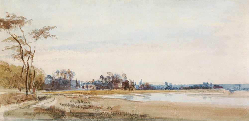 Los Marismas Saladas cerca de Trouville de Richard Parkes Bonington