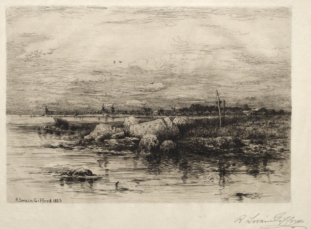 Desembocadura del río Apponaganasett de Robert Swain Gifford
