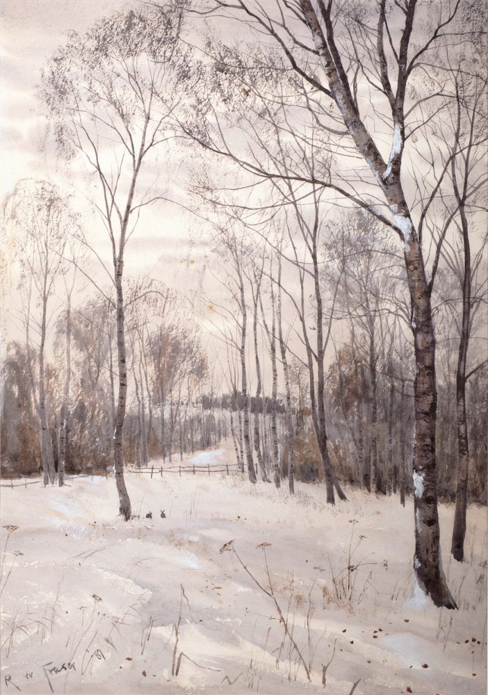 El bosque de invierno de Robert Winchester Fraser
