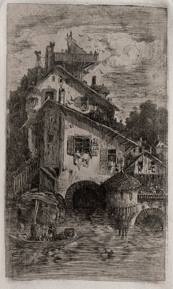 El molino, 1866 de Rodolphe Bresdin