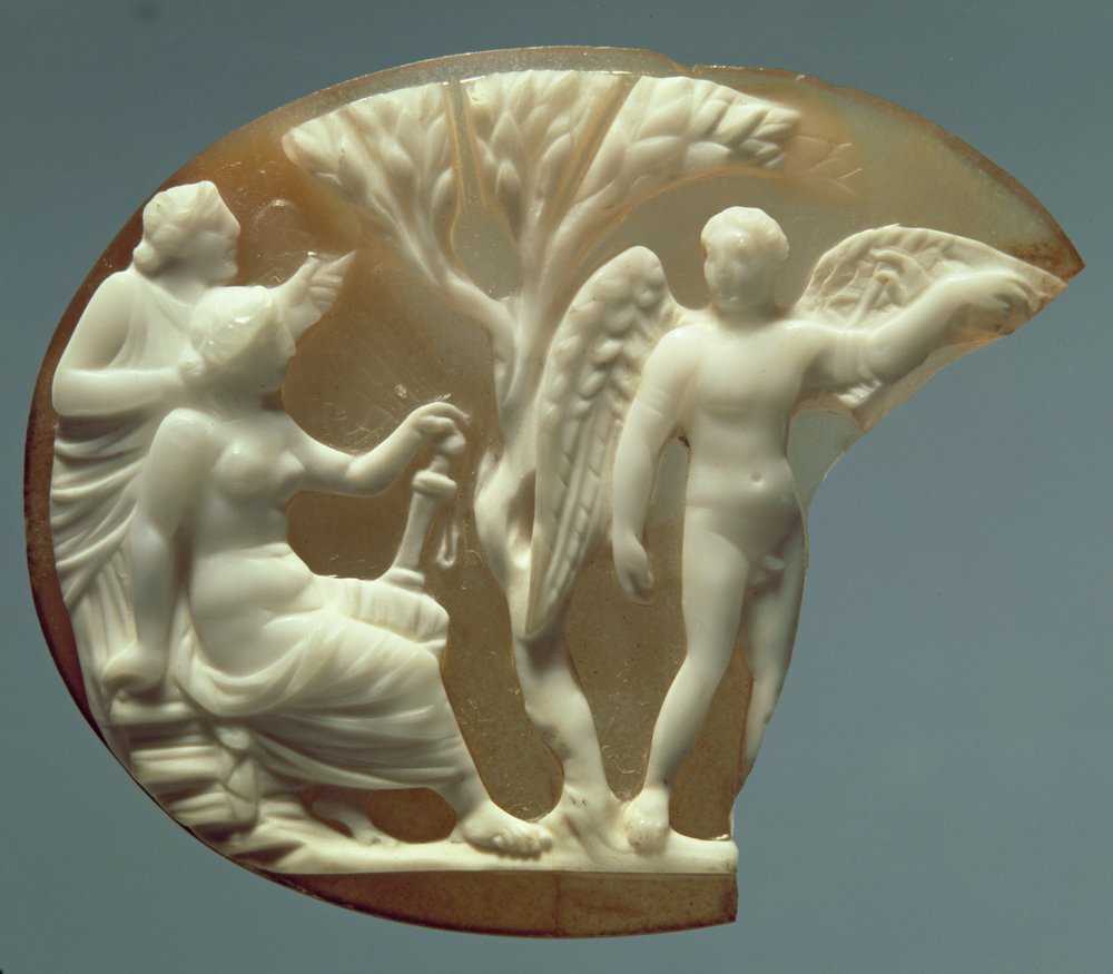 Camafeo que representa a Ícaro y Dédalo, 27 a.C.-14 d.C. (sardónica) de Roman
