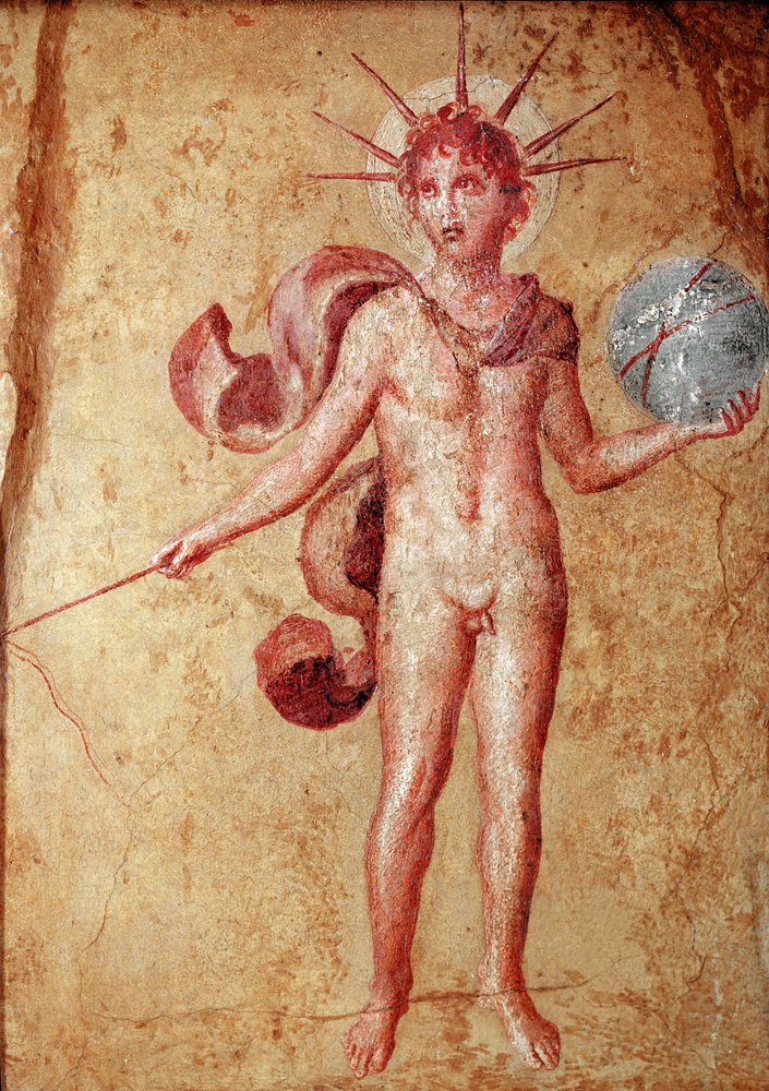 Helios (fresco) de Roman