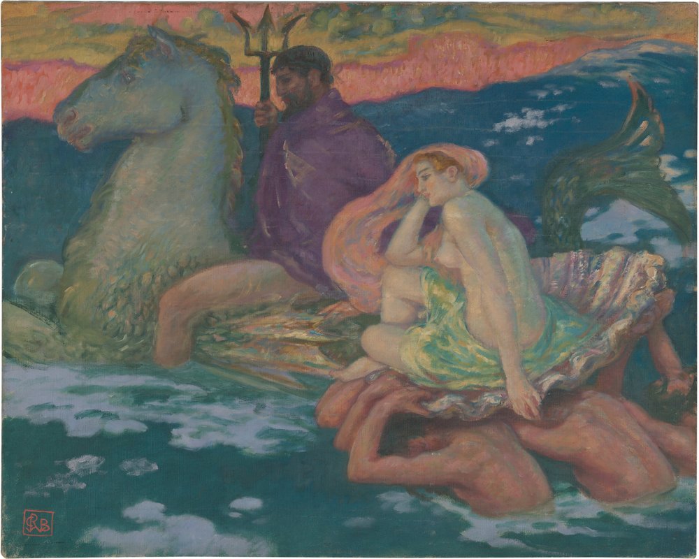 Poseidón y Anfitrite de Rupert Bunny