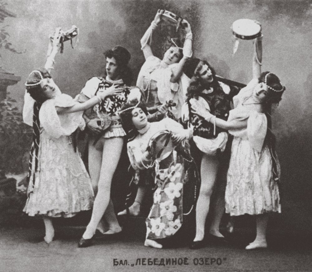 El lago de los cisnes, Teatro Mariinsky, 1895 de Russian Photographer
