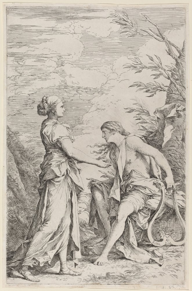Apolo y la Sibila de Cumas de Salvator Rosa